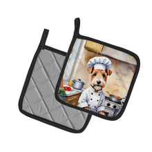 Load image into Gallery viewer, Fox Terrier The Chef Pot Holders - Set of 2 Decorative Kitchen Helpers | Made in the USA