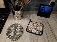 Load image into Gallery viewer, Fox Terrier The Chef Pot Holders - Set of 2 Decorative Kitchen Helpers | Made in the USA