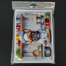 Load image into Gallery viewer, French Bulldog The Chef Greeting Cards - Blank Note Cards – 8-Pack of Artist-Designed Cards with Envelopes