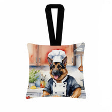 Load image into Gallery viewer, German Shepherd The Chef Hanging Square Fabric Ornament 3.5 × 3.5