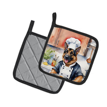 Load image into Gallery viewer, German Shepherd The Chef Pot Holders - Set of 2 Decorative Kitchen Helpers | Made in the USA