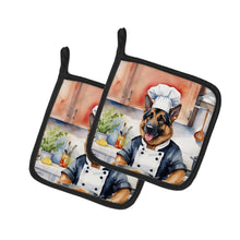 Load image into Gallery viewer, German Shepherd The Chef Pot Holders - Set of 2 Decorative Kitchen Helpers | Made in the USA