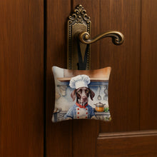 Load image into Gallery viewer, German Shorthaired Pointer The Chef Hanging Square Fabric Ornament 3.5 × 3.5