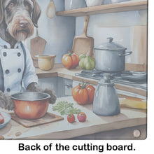 Load image into Gallery viewer, German Wirehaired Pointer The Chef Glass Cutting Boards – Durable, Decorative Kitchen Art