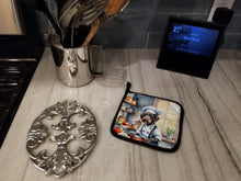 Load image into Gallery viewer, German Wirehaired Pointer The Chef Pot Holders - Set of 2 Decorative Kitchen Helpers | Made in the USA