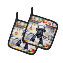 Load image into Gallery viewer, Giant Schnauzer The Chef Pot Holders - Set of 2 Decorative Kitchen Helpers | Made in the USA