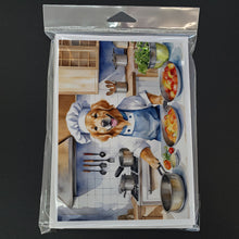 Load image into Gallery viewer, Golden Retriever The Chef Greeting Cards - Blank Note Cards – 8-Pack of Artist-Designed Cards with Envelopes