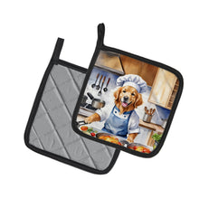 Load image into Gallery viewer, Golden Retriever The Chef Pot Holders - Set of 2 Decorative Kitchen Helpers | Made in the USA