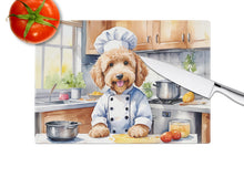 Load image into Gallery viewer, Goldendoodle The Chef Glass Cutting Boards – Durable, Decorative Kitchen Art
