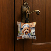 Load image into Gallery viewer, Goldendoodle The Chef Hanging Square Fabric Ornament 3.5 × 3.5