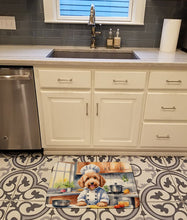 Load image into Gallery viewer, Goldendoodle The Chef Memory Foam Kitchen Mat