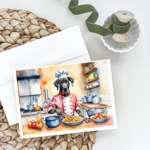 Load image into Gallery viewer, Great Dane The Chef Greeting Cards - Blank Note Cards – 8-Pack of Artist-Designed Cards with Envelopes