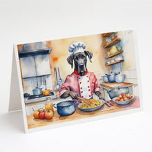 Load image into Gallery viewer, Great Dane The Chef Greeting Cards - Blank Note Cards – 8-Pack of Artist-Designed Cards with Envelopes