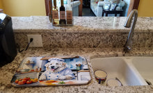 Load image into Gallery viewer, Great Pyrenees The Chef Dish Drying Mat