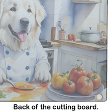 Load image into Gallery viewer, Great Pyrenees The Chef Glass Cutting Boards – Durable, Decorative Kitchen Art