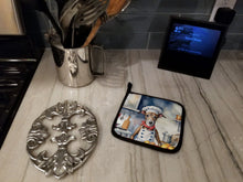 Load image into Gallery viewer, Greyhound The Chef Pot Holders - Set of 2 Decorative Kitchen Helpers | Made in the USA