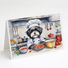 Load image into Gallery viewer, Havanese The Chef Greeting Cards - Blank Note Cards – 8-Pack of Artist-Designed Cards with Envelopes