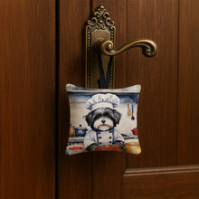 Load image into Gallery viewer, Havanese The Chef Hanging Square Fabric Ornament 3.5 × 3.5