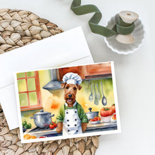 Load image into Gallery viewer, Irish Terrier The Chef Greeting Cards - Blank Note Cards – 8-Pack of Artist-Designed Cards with Envelopes