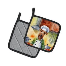 Load image into Gallery viewer, Irish Terrier The Chef Pot Holders - Set of 2 Decorative Kitchen Helpers | Made in the USA