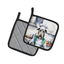Load image into Gallery viewer, Irish Wolfhound The Chef Pot Holders - Set of 2 Decorative Kitchen Helpers | Made in the USA