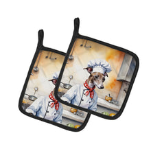Load image into Gallery viewer, Italian Greyhound The Chef Pot Holders - Set of 2 Decorative Kitchen Helpers | Made in the USA