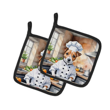 Load image into Gallery viewer, Jack Russell Terrier The Chef Pot Holders - Set of 2 Decorative Kitchen Helpers | Made in the USA