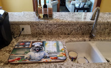 Load image into Gallery viewer, Keeshond The Chef Dish Drying Mat