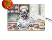 Load image into Gallery viewer, Keeshond The Chef Glass Cutting Boards – Durable, Decorative Kitchen Art