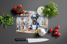 Load image into Gallery viewer, Kerry Blue Terrier The Chef Glass Cutting Boards – Durable, Decorative Kitchen Art