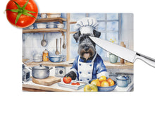 Load image into Gallery viewer, Kerry Blue Terrier The Chef Glass Cutting Boards – Durable, Decorative Kitchen Art