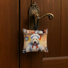 Load image into Gallery viewer, Komondor The Chef Hanging Square Fabric Ornament 3.5 × 3.5