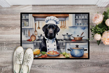 Load image into Gallery viewer, Black Labrador Retriever The Chef Doormat-24x36 Indoor / Outdoor Rug | Made in USA