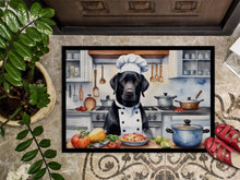 Load image into Gallery viewer, Black Labrador Retriever The Chef Doormat-24x36 Indoor / Outdoor Rug | Made in USA