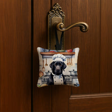 Load image into Gallery viewer, Black Labrador Retriever The Chef Hanging Square Fabric Ornament 3.5 × 3.5