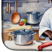 Load image into Gallery viewer, Chocolate Labrador Retriever The Chef Dish Drying Mat