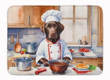 Load image into Gallery viewer, Chocolate Labrador Retriever The Chef Memory Foam Kitchen Mat