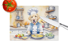 Load image into Gallery viewer, Yellow Labrador Retriever The Chef Glass Cutting Boards – Durable, Decorative Kitchen Art