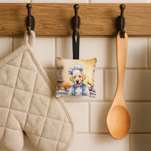 Load image into Gallery viewer, Yellow Labrador Retriever The Chef Hanging Square Fabric Ornament 3.5 × 3.5