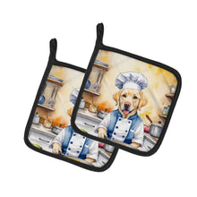 Load image into Gallery viewer, Yellow Labrador Retriever The Chef Pot Holders - Set of 2 Decorative Kitchen Helpers | Made in the USA