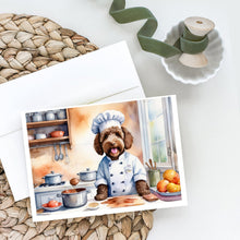 Load image into Gallery viewer, Labradoodle The Chef Greeting Cards - Blank Note Cards – 8-Pack of Artist-Designed Cards with Envelopes