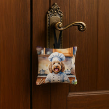Load image into Gallery viewer, Labradoodle The Chef Hanging Square Fabric Ornament 3.5 × 3.5