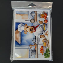 Load image into Gallery viewer, Lakeland Terrier The Chef Greeting Cards - Blank Note Cards – 8-Pack of Artist-Designed Cards with Envelopes