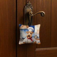 Load image into Gallery viewer, Lakeland Terrier The Chef Hanging Square Fabric Ornament 3.5 × 3.5
