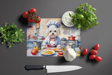 Load image into Gallery viewer, Maltese The Chef Glass Cutting Boards – Durable, Decorative Kitchen Art