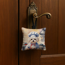Load image into Gallery viewer, Maltese The Chef Hanging Square Fabric Ornament 3.5 × 3.5