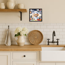 Load image into Gallery viewer, Maltipoo The Chef Framed Metal Print