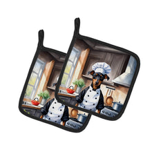 Load image into Gallery viewer, Manchester Terrier The Chef Pot Holders - Set of 2 Decorative Kitchen Helpers | Made in the USA