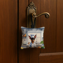 Load image into Gallery viewer, Miniature Pinscher The Chef Hanging Square Fabric Ornament 3.5 × 3.5
