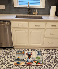 Load image into Gallery viewer, Miniature Pinscher The Chef Memory Foam Kitchen Mat